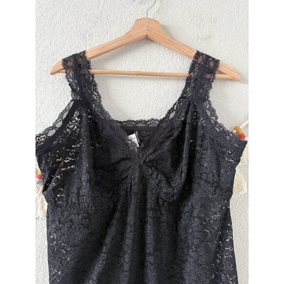 Torrid Under It All Lace Cami Lingerie Sheer Black Wireless Dark Romantic NWT 3x - Picture 3 of 8